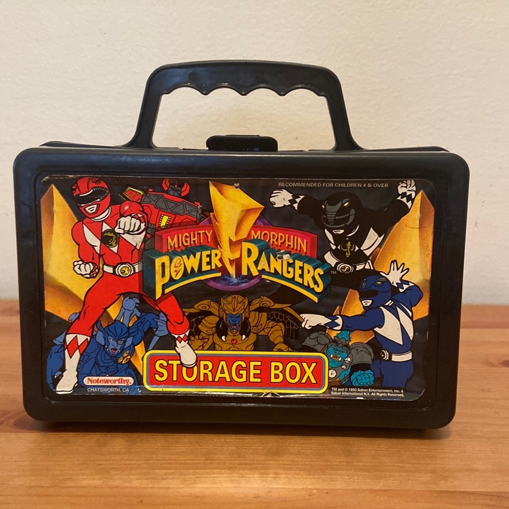 Vintage 1993 Mighty Morphin Power Rangers Storage Box by Noteworthy